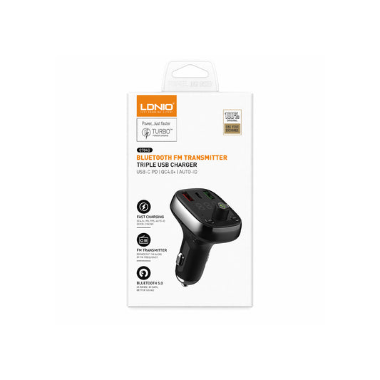 LDNIO BLUETOOTH FM TRANSMITTER  USB CAR CHARGER