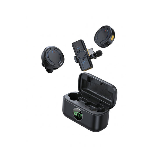 MIC FOR VLOGGING Q81 WIRELESS MIC WITH MAGNETIC & CLIP HIGH QUALITY SOUND