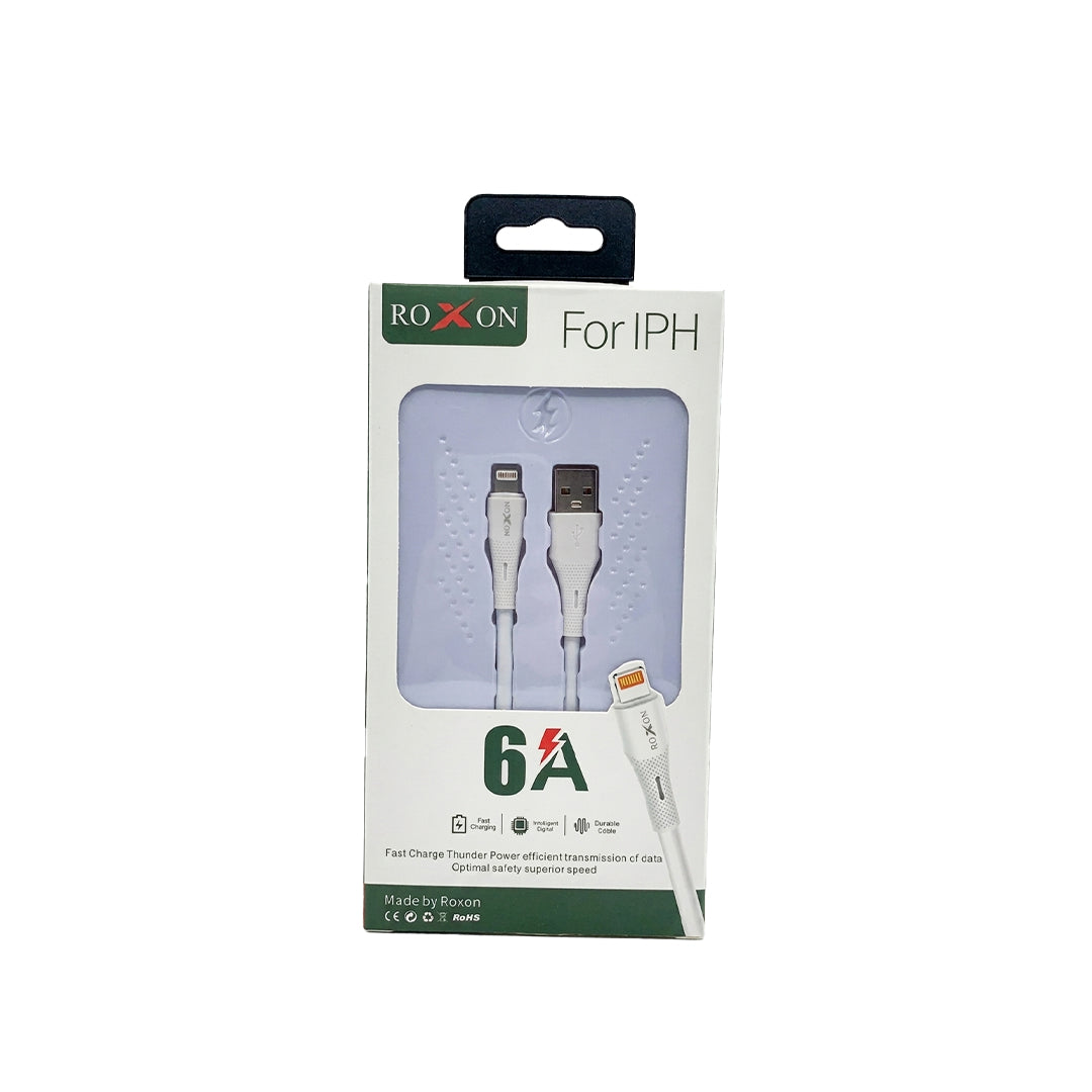 ROXON CABLE  USB GO LIGHTNING  6A  FAST CHARGING