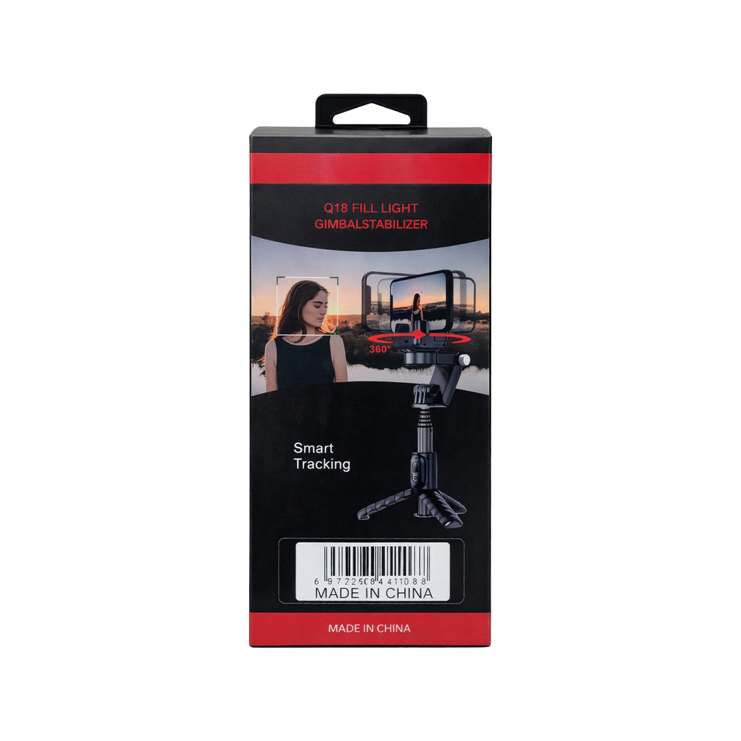 GIMBAL STABILIZERS 360 ROTATION VIDEO HOLDER TRIPOD STAND SMART SHOOTING WITH LIGHT SINGLE GIMBAL FOR MOBILE CAMERA