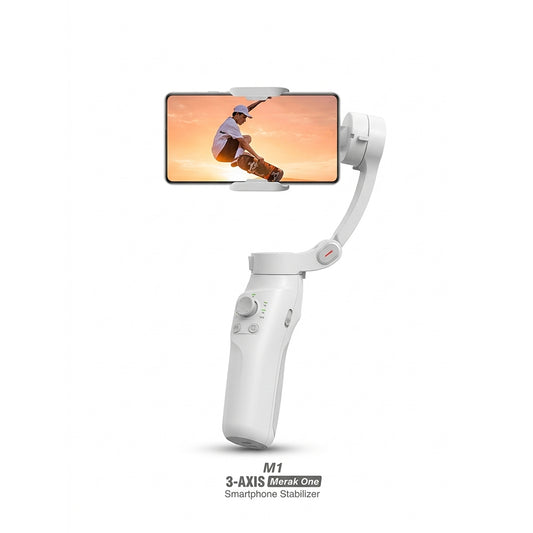 M1 Merak One 3-Axis Smartphone Stabilizer – Ultra-Lightweight Handheld Gimbal for iPhone & Android