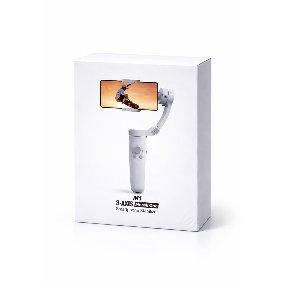 M1 Merak One 3-Axis Smartphone Stabilizer – Ultra-Lightweight Handheld Gimbal for iPhone & Android